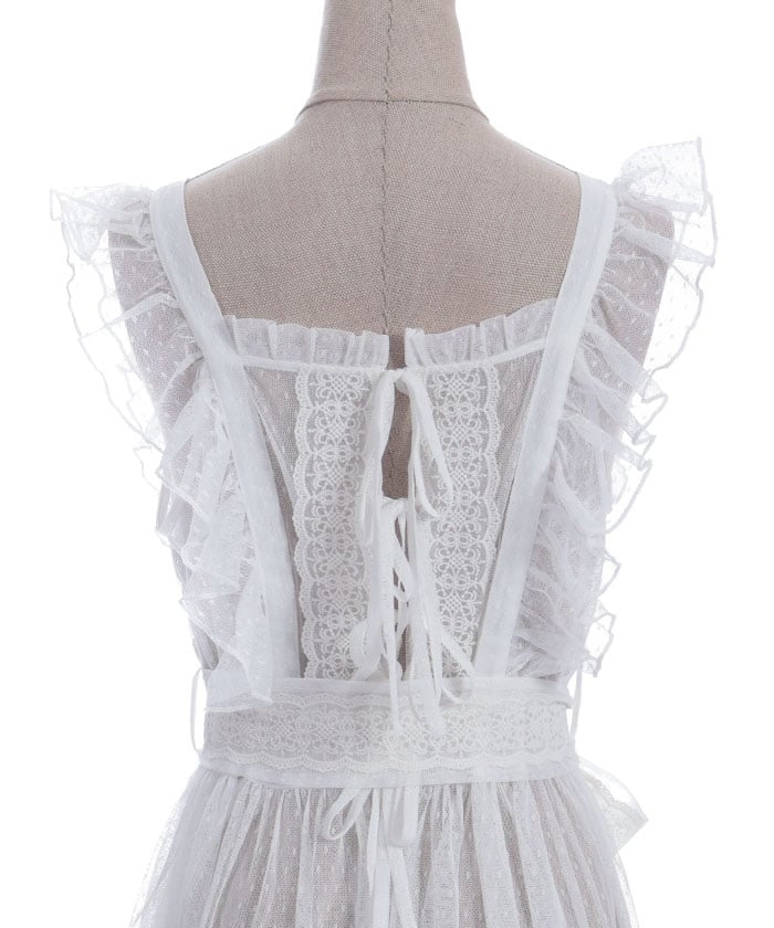 Dotted Tulle Apron