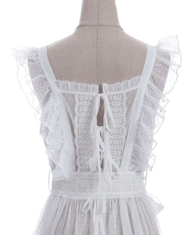 Dotted Tulle Apron