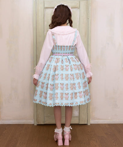 Fluffy Bear Jumper Skirt (Pre-order)