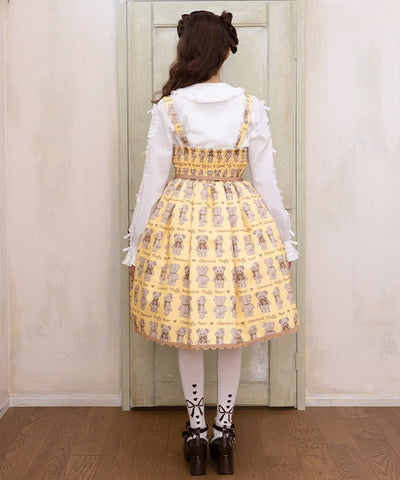 Fluffy Bear Jumper Skirt (Pre-order)