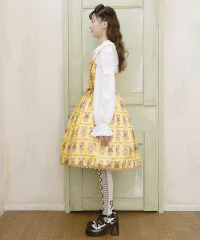Fluffy Bear Jumper Skirt (Pre-order)