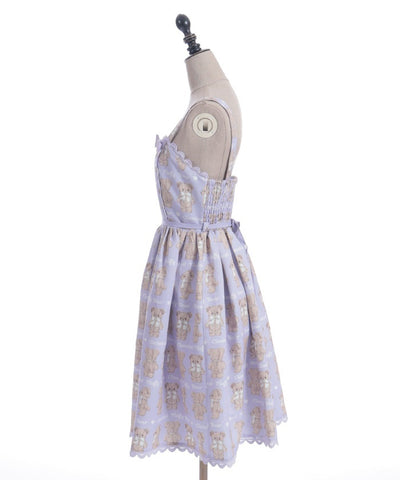 Fluffy Bear Jumper Skirt (Pre-order)
