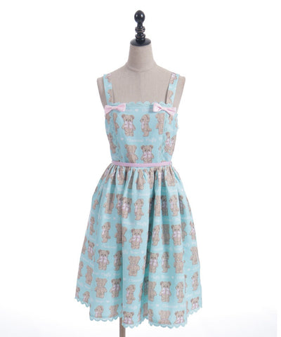 Fluffy Bear Jumper Skirt (Pre-order)