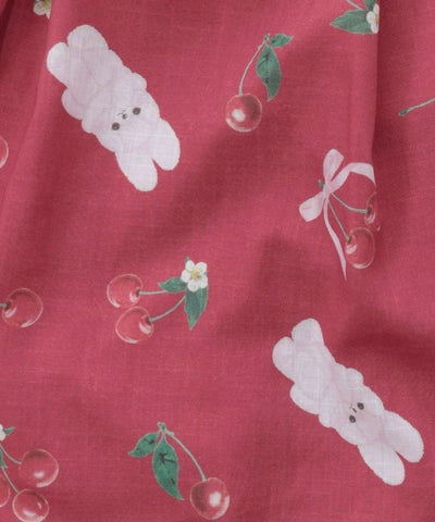 Cherry Bunny Pattern Jumper Skirt