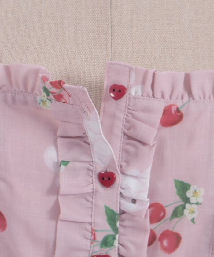 Cherry Bunny Pattern Jumper Skirt