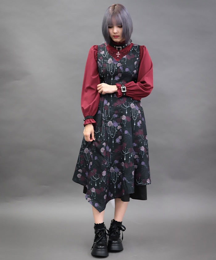 Nightmare Rose Asymmetric Dress