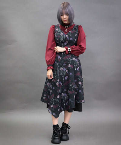 Nightmare Rose Asymmetric Dress