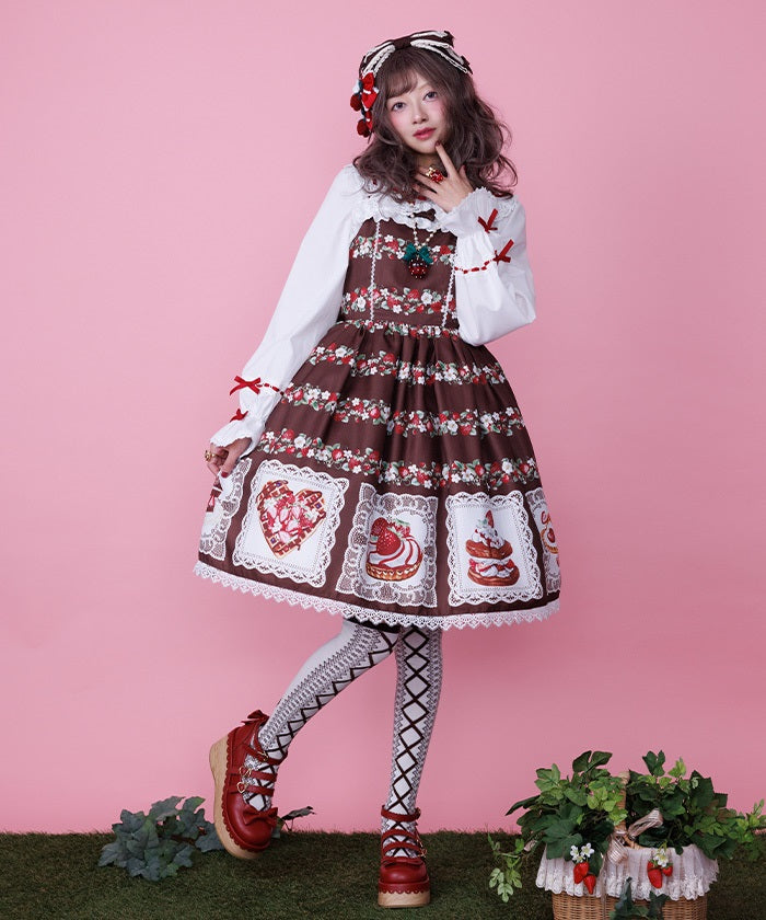 Baked Berry Jumper Skirt – axes femme from JAPAN