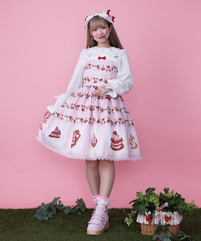Baked Berry Jumper Skirt – axes femme from JAPAN