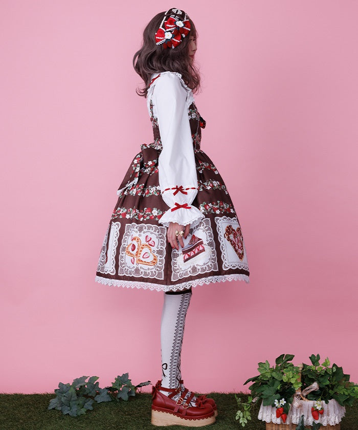 Baked Berry Jumper Skirt – axes femme from JAPAN