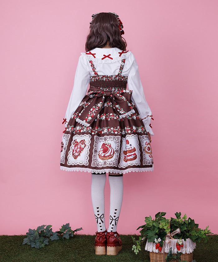 Baked Berry Jumper Skirt – axes femme from JAPAN