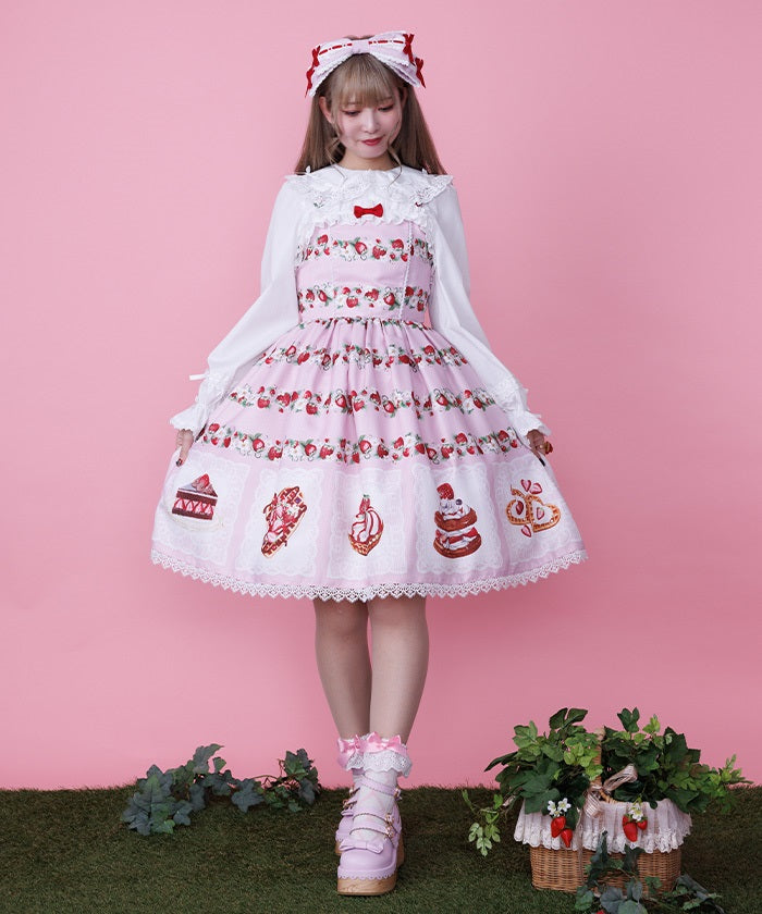 Baked Berry Jumper Skirt – axes femme from JAPAN