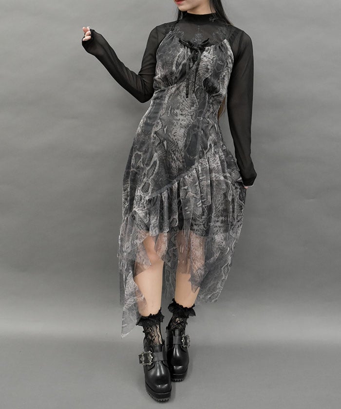 Snake Scale Tulle Dress – axes femme from JAPAN