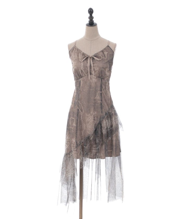 Snake Scale Tulle Dress – axes femme from JAPAN