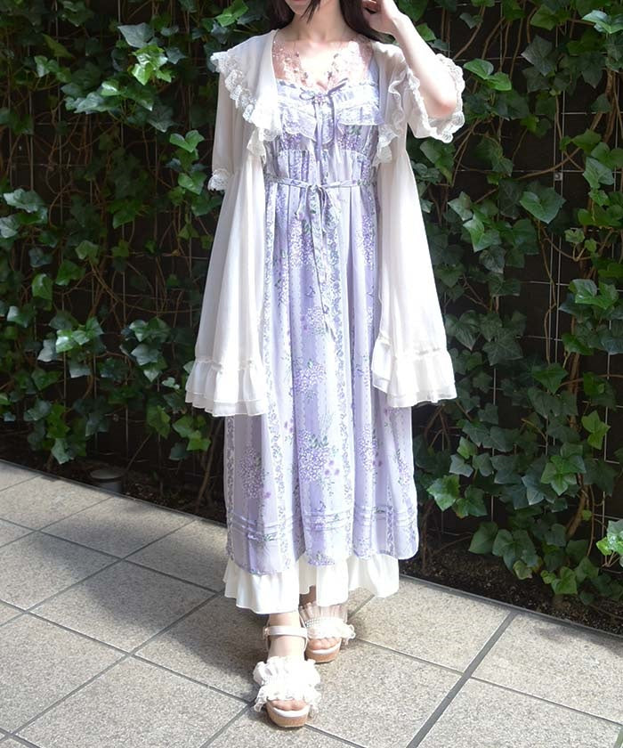 Hydrangea Pattern A-Line Dress – axes femme from JAPAN