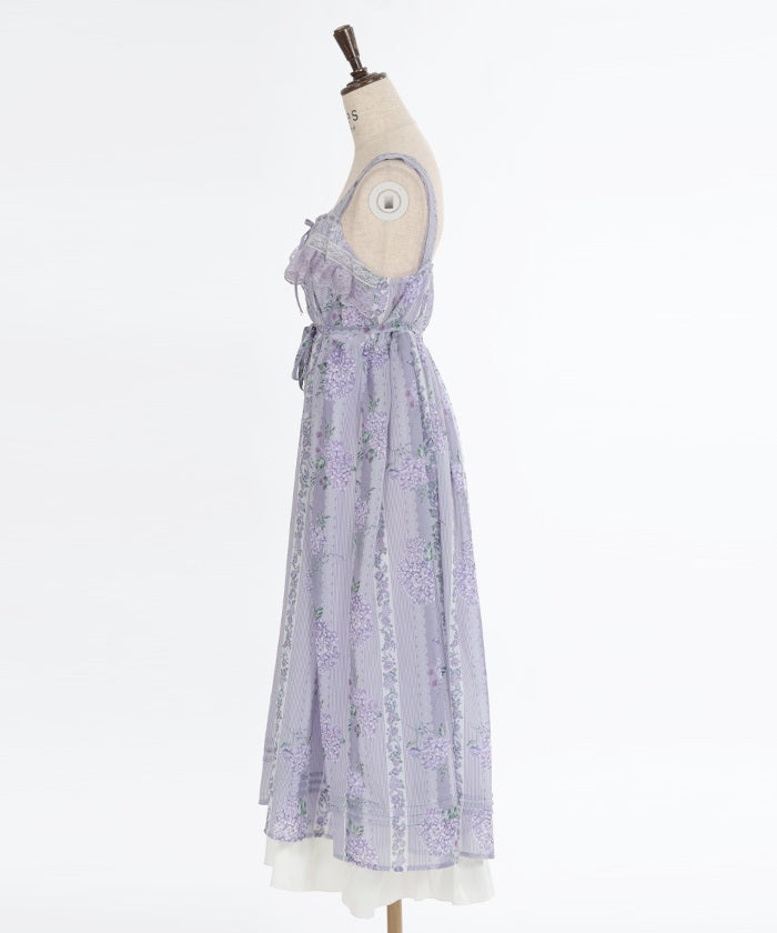 Hydrangea Pattern A-Line Dress – axes femme from JAPAN