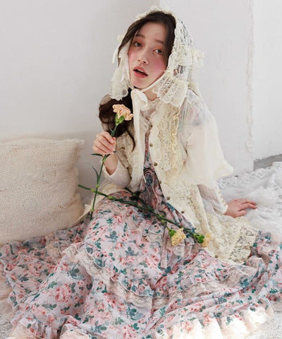 Blooming Rose Pattern Dress