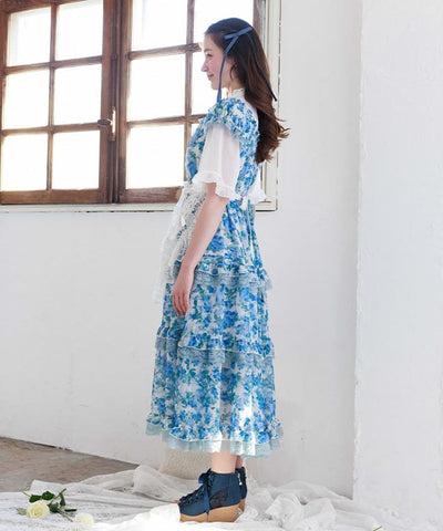 Blooming Rose Pattern Dress