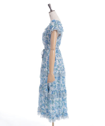 Blooming Rose Pattern Dress