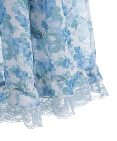 Blooming Rose Pattern Dress