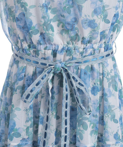 Blooming Rose Pattern Dress
