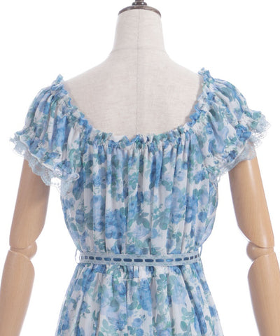 Blooming Rose Pattern Dress