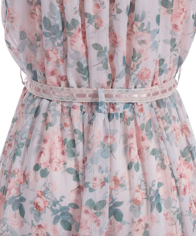 Blooming Rose Pattern Dress
