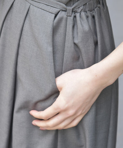 Row Buttons Tuck Jumper Skirt