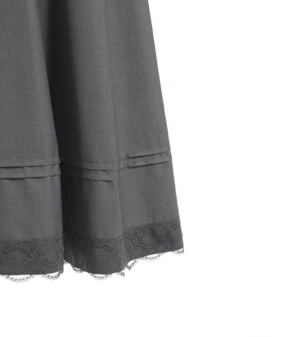 Row Buttons Tuck Jumper Skirt