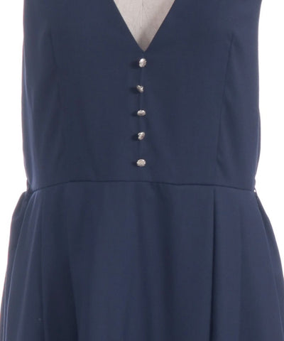Row Buttons Tuck Jumper Skirt