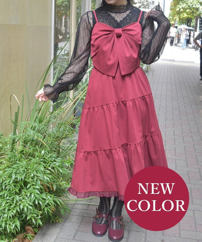 Big Ribbon Tiered Dress