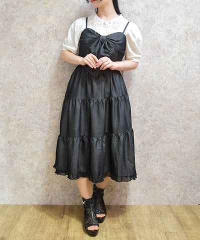 Big Ribbon Tiered Dress