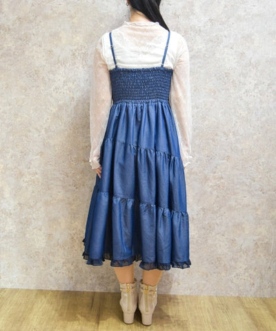 Big Ribbon Tiered Dress