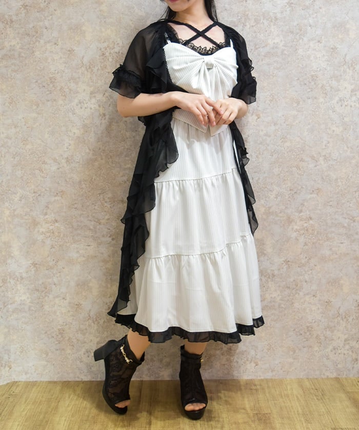 Big Ribbon Tiered Dress