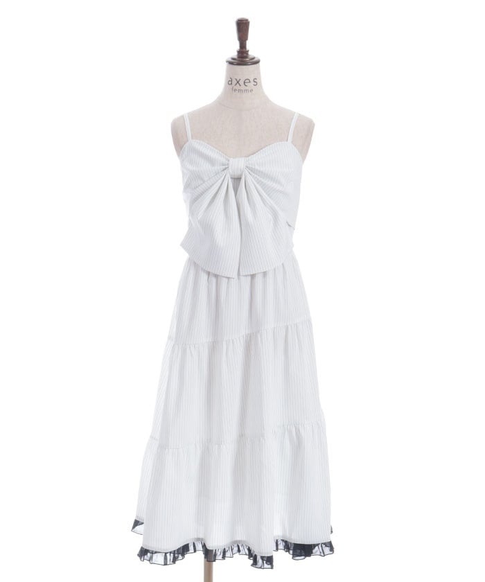 Big Ribbon Tiered Dress