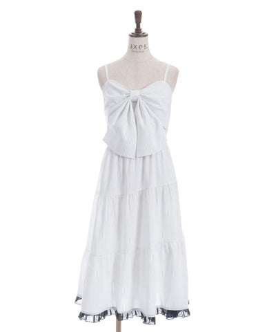 Big Ribbon Tiered Dress