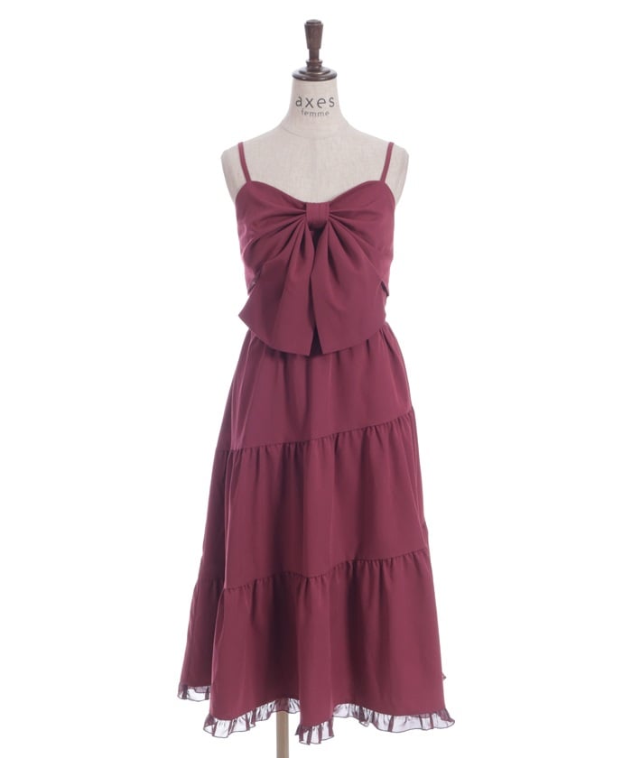 Big Ribbon Tiered Dress