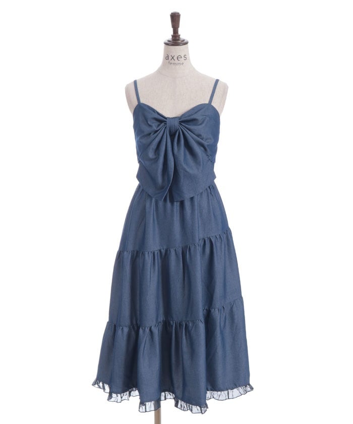 Big Ribbon Tiered Dress