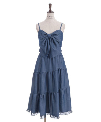 Big Ribbon Tiered Dress