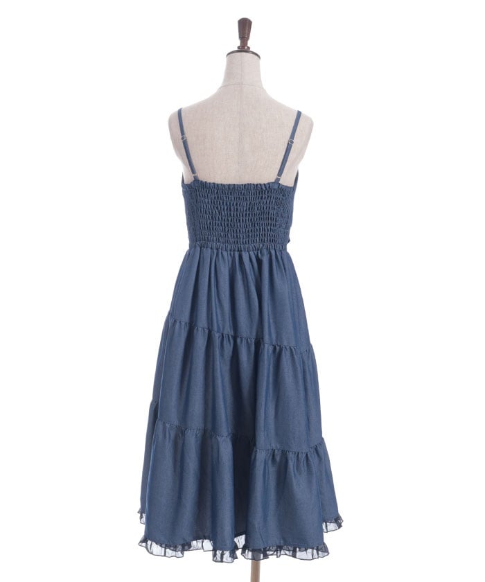 Big Ribbon Tiered Dress