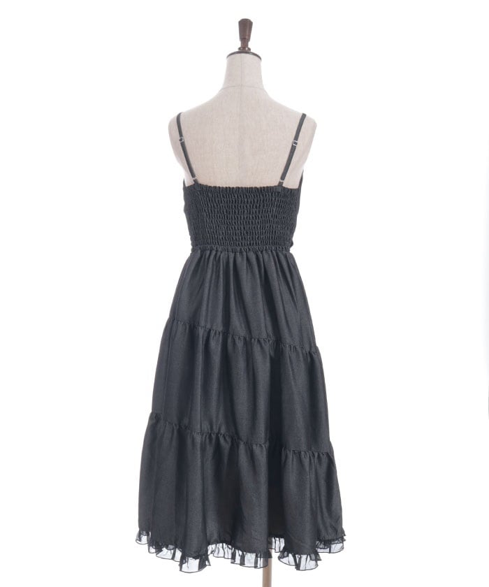 Big Ribbon Tiered Dress