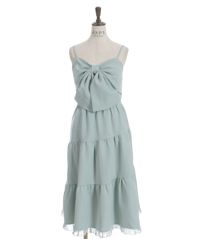 Big Ribbon Tiered Dress