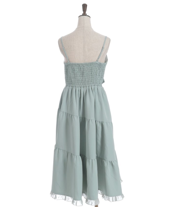 Big Ribbon Tiered Dress