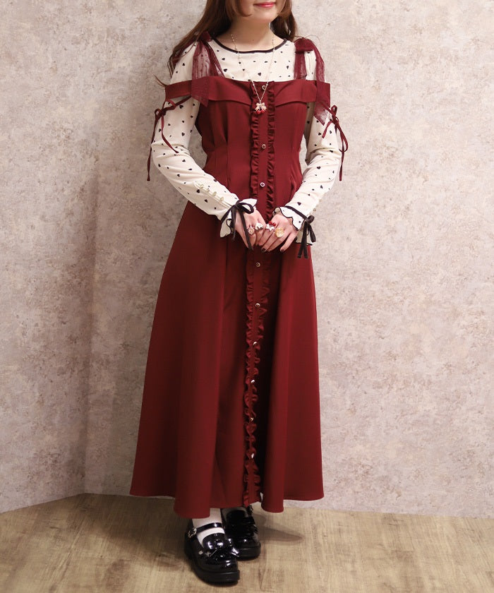 Tulle Ribbon Dress – axes femme from JAPAN