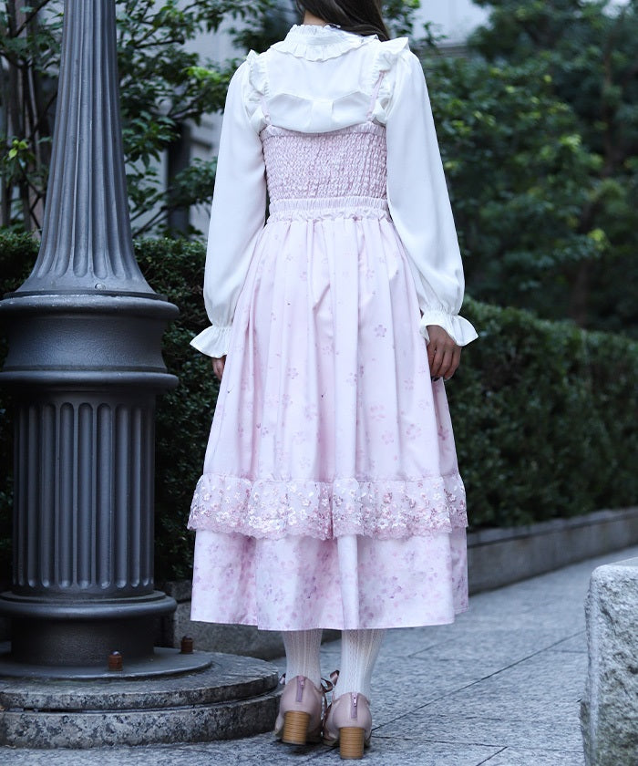 fleur camisole dress【ぷろていん様】 Sakura Lace & Sakura Pattern Camisole Dress – axes femme from JAPAN
