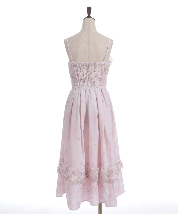 Sakura Lace & Sakura Pattern Camisole Dress – axes femme from JAPAN