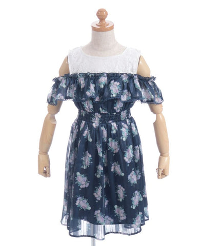 Millefeuille Rose Pattern Dress