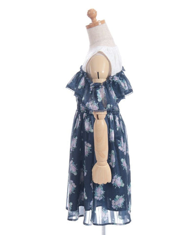 Millefeuille Rose Pattern Dress
