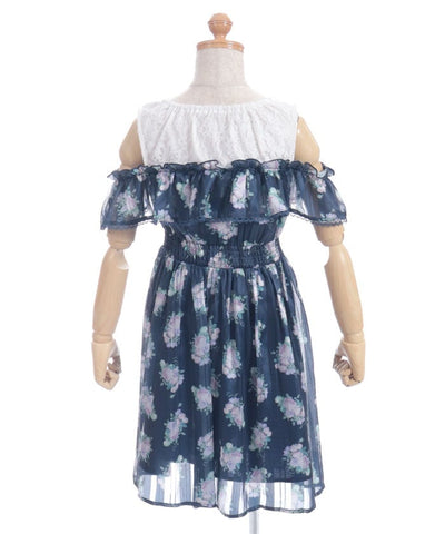 Millefeuille Rose Pattern Dress