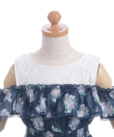 Millefeuille Rose Pattern Dress